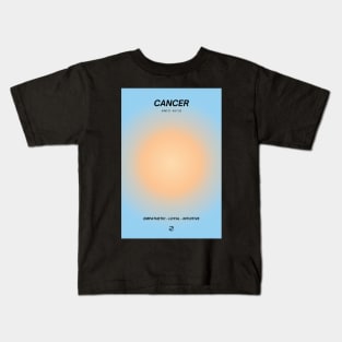 Cancer Zodiac Sign Aura Kids T-Shirt